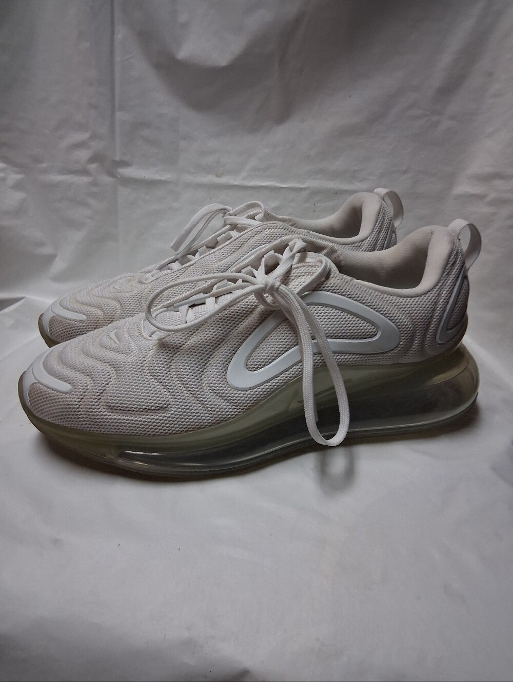 Nike Men's White Mesh Air Max 720 -Style Sneakers Sz 8 Preowned